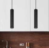 Condo 1 Light Tube Pendant Light Black