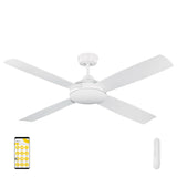 Mercator Ikuu Anova DC 4 Blade ABS 52'' 1320mm Smart Wifi App Remote Ceiling Fan