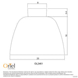 Tommy DIY Metal Dome Shade Batten Fix with Oak Timber