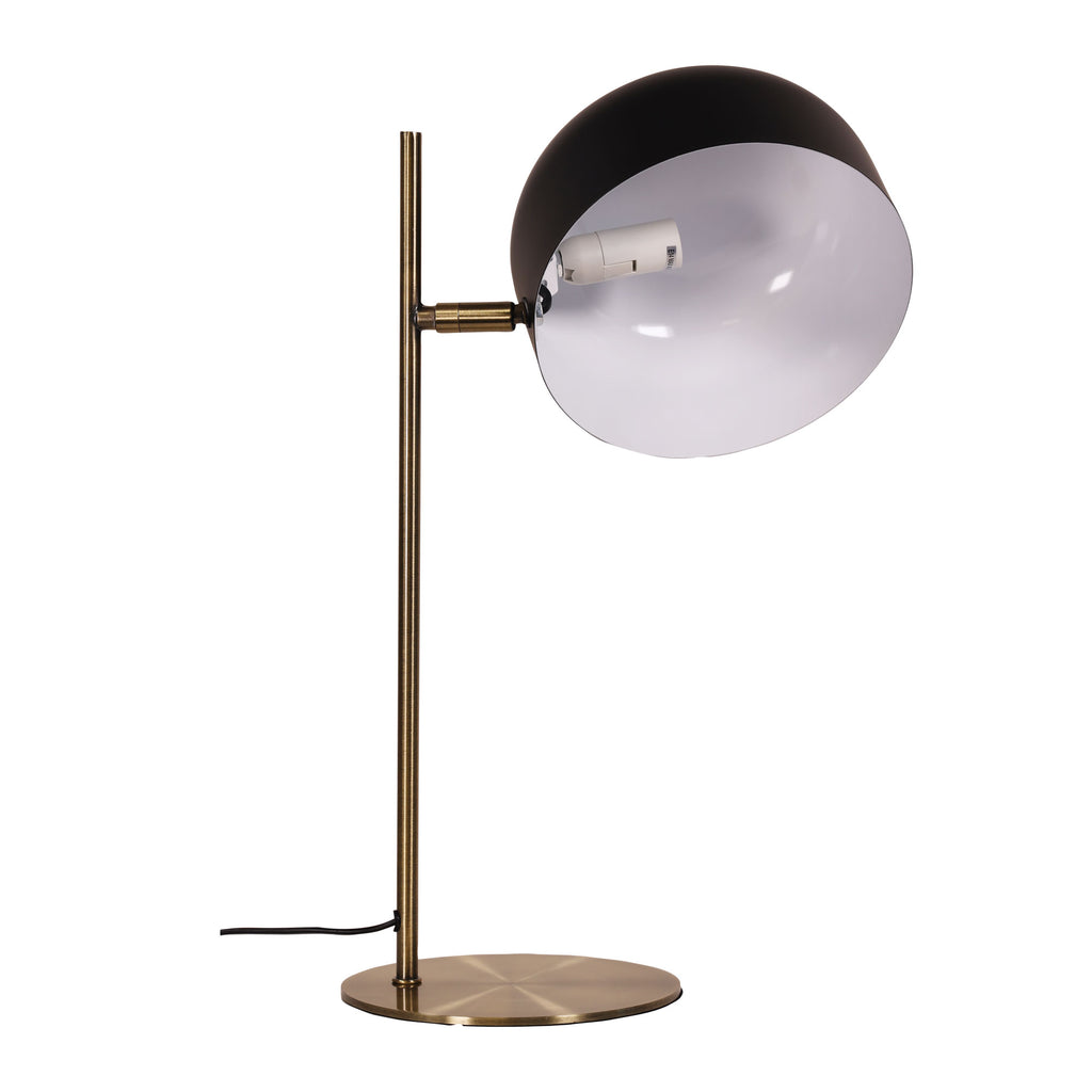 George Adjustable Table Lamp Blackantique Brass Roundabout Lighting