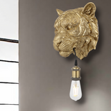 Animal Head DIY Wall Light Gold