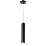 Condo 1 Light Tube Pendant Light Black