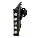 Multifunctional Solar LED Security Sensor Floodlight Black
