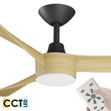 Calibo Turaco 3 Blade ABS DC Remote Control Ceiling Fan with LED Light