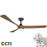 Calibo Turaco 3 Blade ABS DC Remote Control Ceiling Fan with LED Light