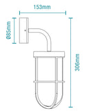 Bronte E27 Exterior Cage Lantern Wall Light