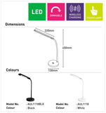 Zane LED Adjustable Wireless Mobile Phone Charging Reading Desk Lamp