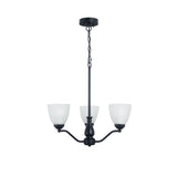 Rochester Traditional Arm Pendant Light with Frost Glass's