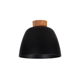 Tommy DIY Metal Dome Shade Batten Fix with Oak Timber