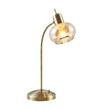 Marbell Adjustable Reading Lamp with Glass Shade