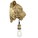 Animal Head DIY Wall Light Gold