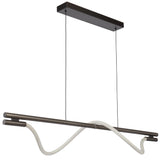 Taft LED Fabric Rope Linea Bar Pendant LIght