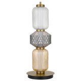 Torso LED Lamp with Glass Patterned Shades