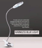 Magnifying Clamp Lamp with Flexible Gooseneck and USB Plug